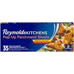 Reynolds Kitchens Pop-Up Parchment Paper Sheets, 10.7 x 13.6 Inches, 35 Count