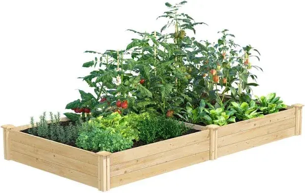 Greenes Fence Cedar Raised Garden Bed, 4 ft. x 4 ft. x 10.5 in.