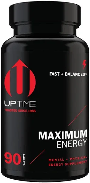 UPTIMEMaximum Energy Blend TabletsPremium Caffeine Supplement  90ct