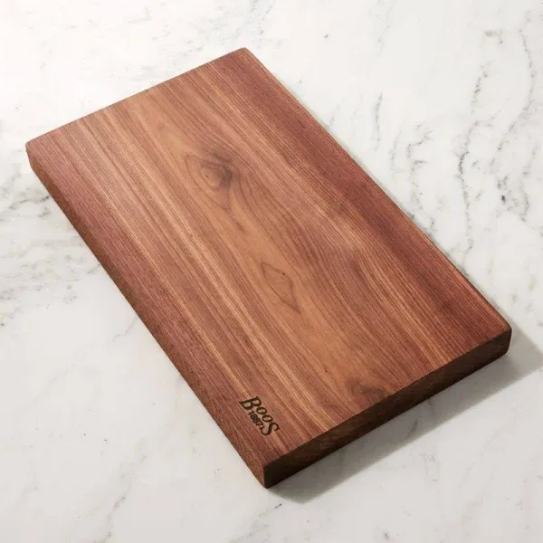 John Boos 21"x12" Rustic Edge Walnut Cutting Board