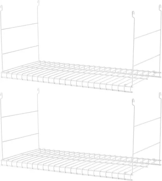 Closet Hanging Wire Shelf,White, For use in closets , laundry rooms and bedrooms