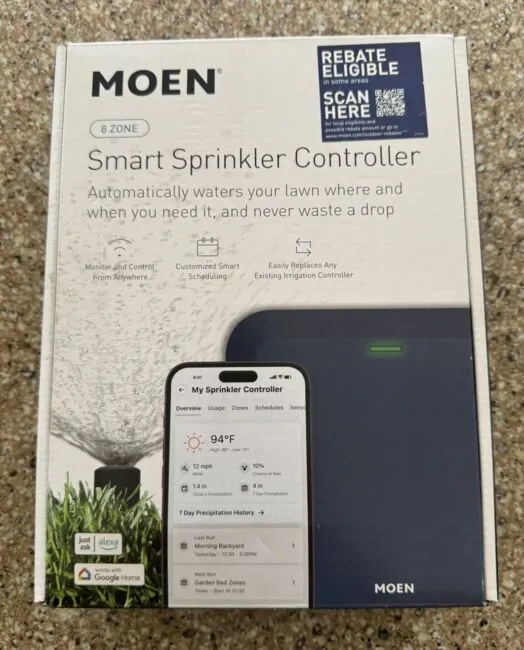 Moen Smart Sprinkler 8-Zone Indoor Smart Irrigation Controller