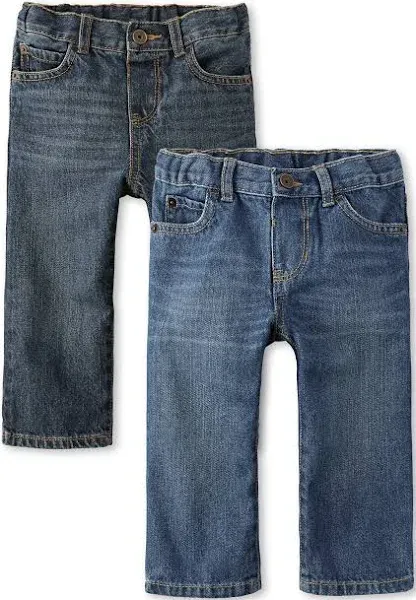 The Children&#x27;s Place Baby Boys&#x27; and Toddler Multipack Basic Straight Leg Jeans