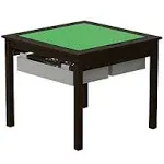 Utex 2 in 1 Kids Construction Play Table with Storage Drawers and Buil