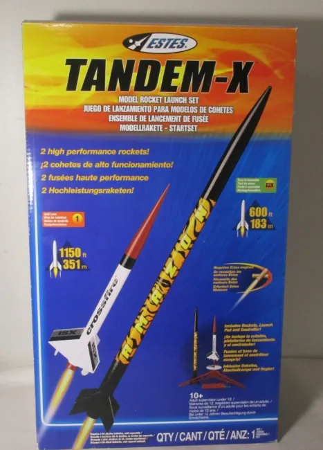 Estes Tandem-X Model Rocket Kit w/ Amazon &amp; Crossfire ITX [EST1469]