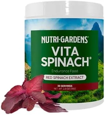 Vita Spinach Powder -Red Spinach Extract Nitric Oxide Booster -Supports Blood Pr