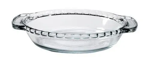 Oven Basics 9.5-Inch Deep Pie Plate, Clear, 1 Piece