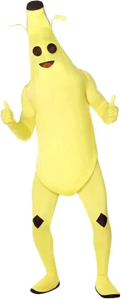 Spirit Halloween Fortnite Adult Peely Costume | Officially Licensed | Group Costume | Video Game Cosplay | Banana Costume