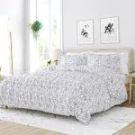 Home Collection Coarse Paisley 3-Piece Duvet Cover Set, Queen