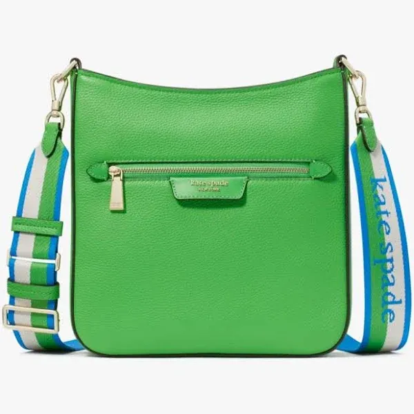 Kate Spade New York | Hudson Small Pebbled Leather Messenger Crossbody - Shimmer Pi | Realry