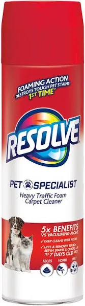 Resolve Pet Specialist Heavy Traffic Foam Carpet Cleaner (22 fl oz)