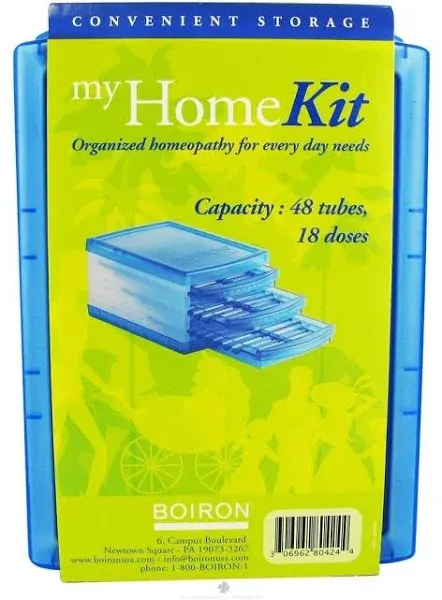 Boiron HomeoFamily Kit Single Homeopathic Remedy Storage for 32 Multi Dose/12 Unit Dose Oscillococcinum