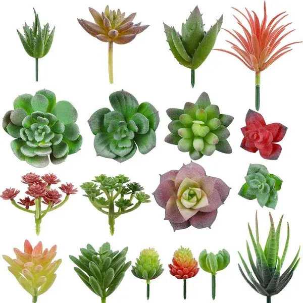 CCINEE 18pcs Artificial Succulent Plants