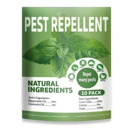 Mouse Repellent Pouches, Peppermint Oil to Repel Mice and Rats