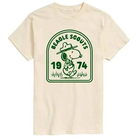 Men's Peanuts Beagle Scouts Badge Graphic Tee