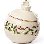 Lenox Holiday Ornament Figural Candy Jar