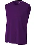 A4 N2295 Men's Cooling Performance Muscle T-Shirt - Purple - L