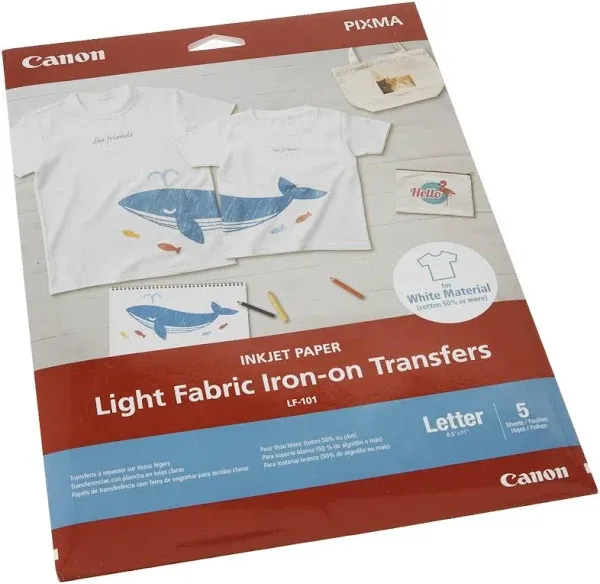 Canon Inkjet Fabric Iron-On Transfer Paper - 4004C004