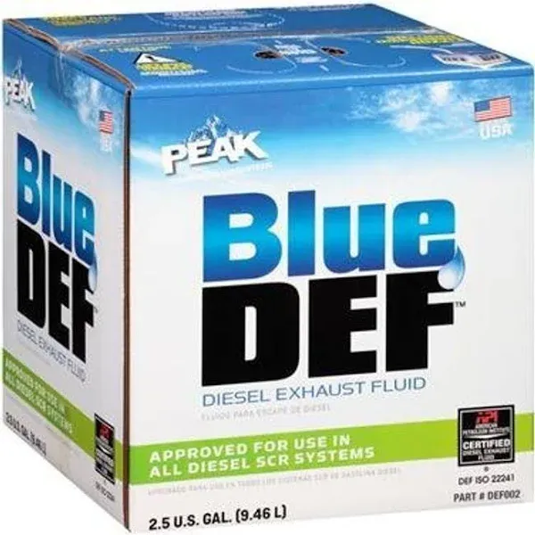 BlueDEF DEF002 Exhaust Fluid - 2.5 Gallon Jug (6-Pack)