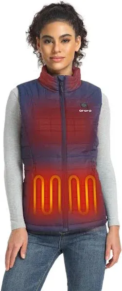 ORORO Women's Lightweight Heated Vest with Battery Pack