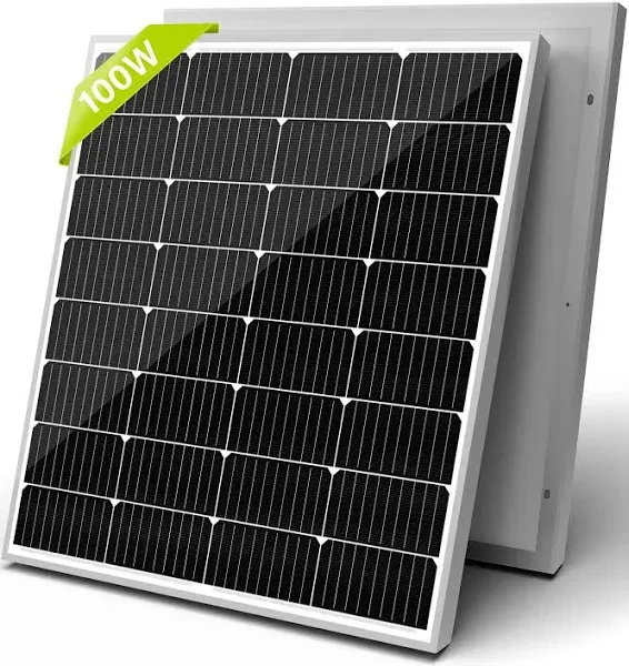 Newpowa 9bb Cell Monocrystalline 12v 100w Solar Panel Compact Design High Efficiency Module for Rv Marine Boat Off Grid