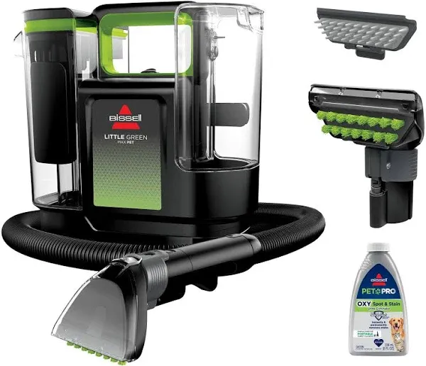 Bissell Little Green Max Pet Portable Carpet Cleaner Black/Lime