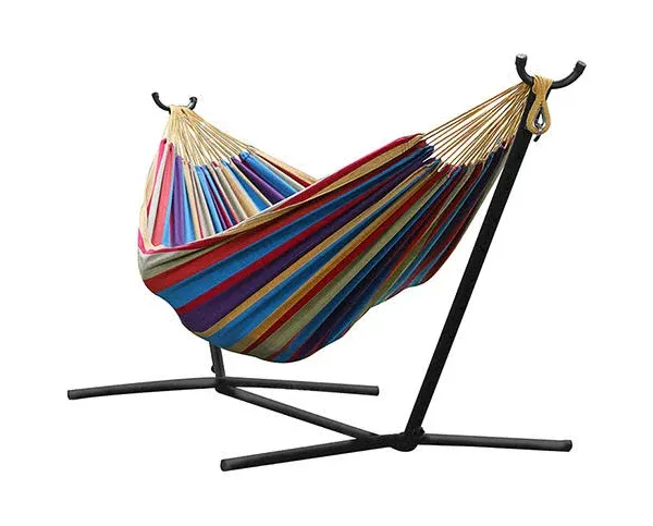 Vivere 9ft Double Hammock with Stand