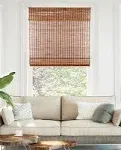 CHICOLOGY Bamboo Roman Shades - Smart Choice Eco-Friendly Light Filtering Blinds for Windows, Premium Quality, Ideal for Home, Beaver, 47"W X 64"H