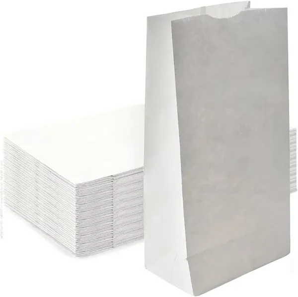 Concession Essentials 4lb White Paper Bags