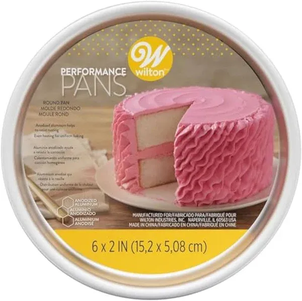 Wilton Performance Cake Pan 6&#034; x 2 &#034; Round #2185 New