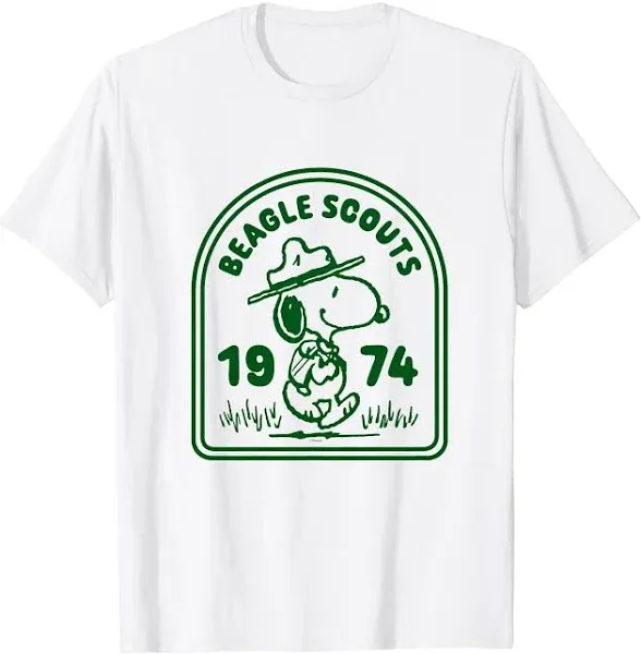 Men's Peanuts Beagle Scouts Badge Graphic Tee