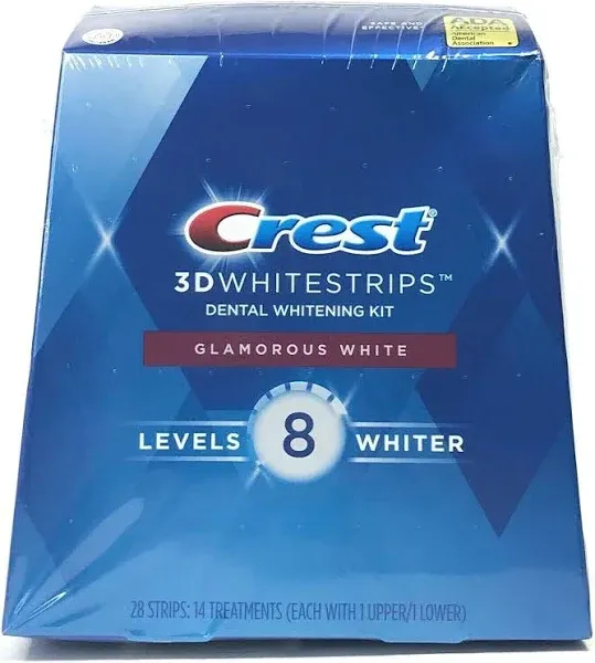 NEW - Crest - Crest 3D Whitestrips Glamorous White Teeth Whitening Kit - 14 Trea