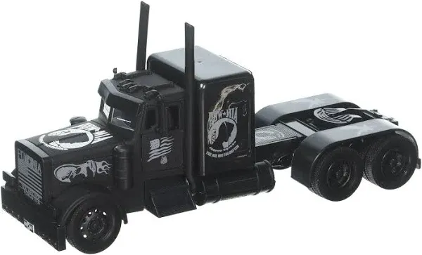 SS-11643 Peterbilt Black Out Truck, Black - New Ray - 1/32 scale Model Replica