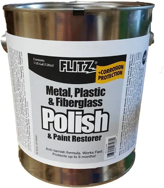 Flitz Metal Polish and Cleaner Paste, Also Works On Plastic, Fiberglass, Aluminum ...