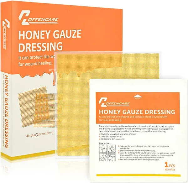 Honey Calcium Alginate Wound Dressing, Medical Grade Honey Patches for Faster W