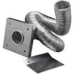 DuraVent 3PVP-AIK 2" Outside Air Kit for Pellet Stoves, 2" x 60" Flex Pipe with Wall Plate Screen