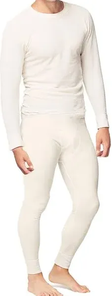 Place and Street Men’s Cotton Thermal Underwear Set Shirt Pants Long Johns