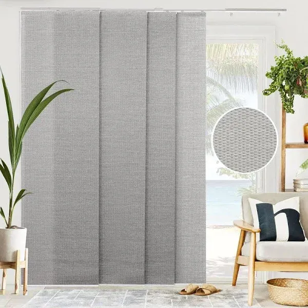 3x SETS of CHICOLOGY Room Divider Vertical Blinds with Track 46-86”W x 96”H