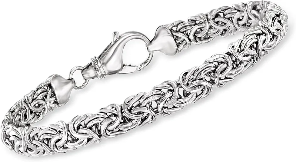 Ross-Simons Sterling Silver Small Byzantine Bracelet