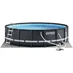 Intex 16 Foot x 48 Inch Ultra Xtr Frame Above Ground Swimming Pool Set with Pump