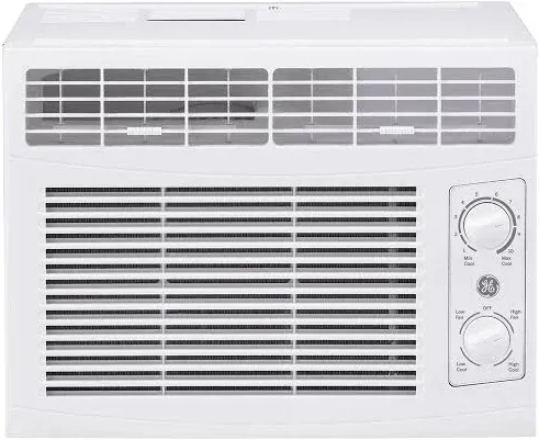 GE 5,000 BTU Mechanical Window Air Conditioner for Small Rooms Up to 150 Sq ft.