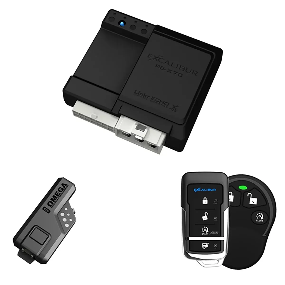 Excalibur RS370 Remote Start/Keyless Entry System with Remotes 1500 ft