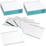 50 Pack Square Glass 3 Inches Mirror Tiles for DIY Craft Projects, Art Supplies, Home Decoration, Mosaics