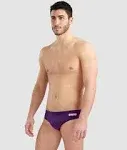 Arena Swim Briefs - Men - Plum-white - Size: 32 - Team Solid Brief