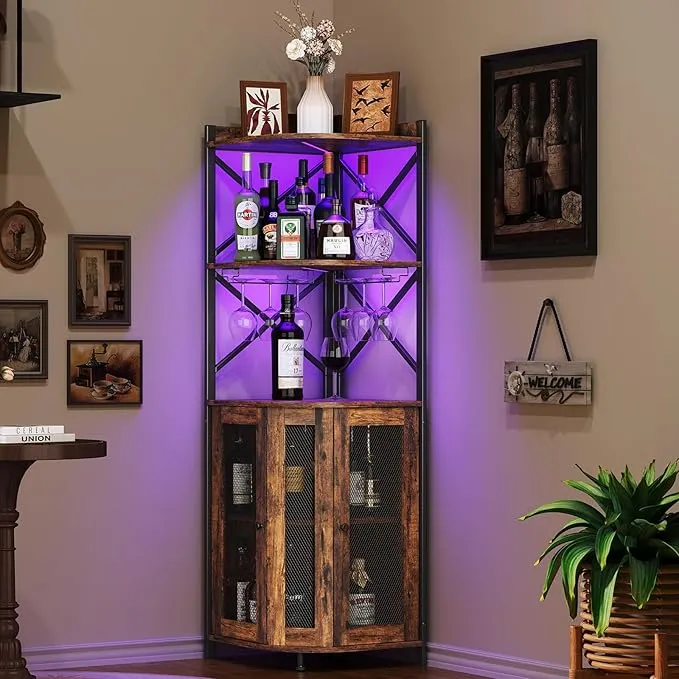 X-cosrack Corner Bar Cabinet