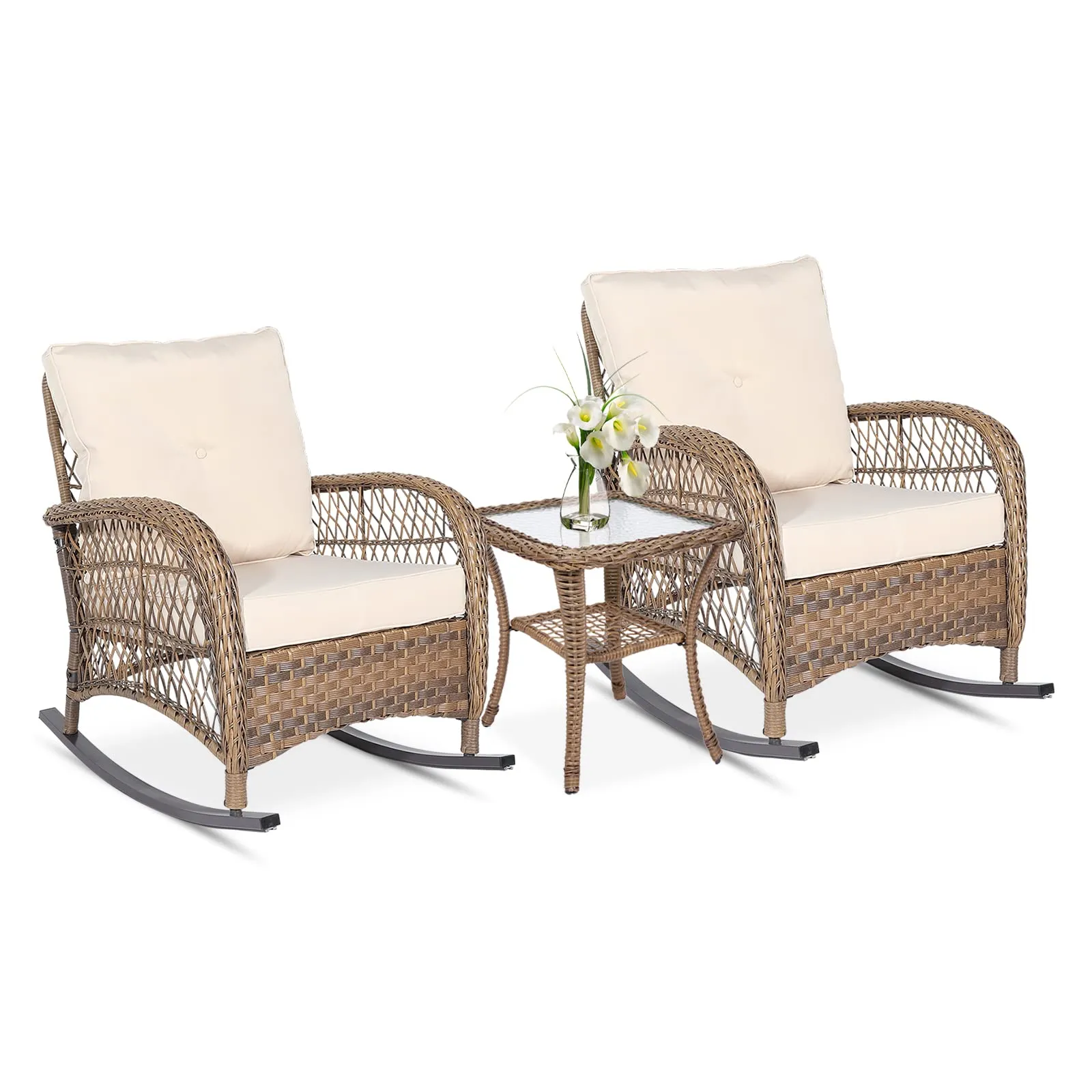 Vivijason 3-Piece Outdoor Conversation Bistro Set