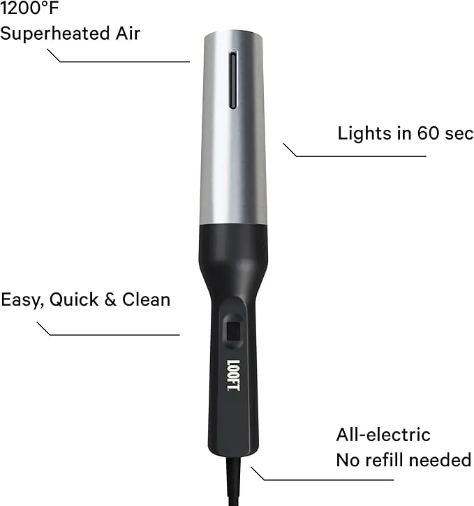 Looft Air Lighter - All-Electric Charcoal Starter - 1200°F Superheated Air