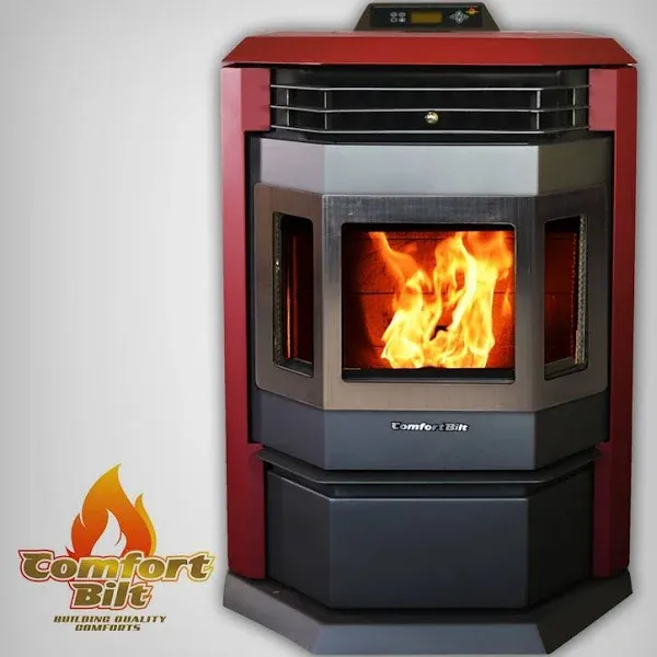 ComfortBilt™ SS Brown Pellet Stove with 55 lb. Hopper (2,800 sq. ft.)