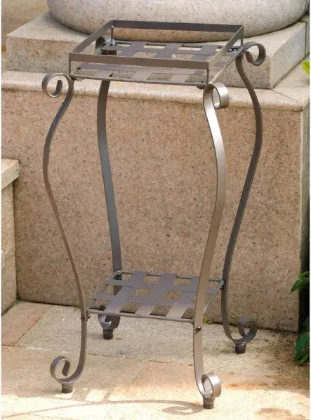 International Caravan Iron Square Plant Stand