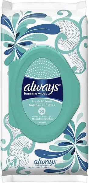 Always Feminine Wipes Fresh & Clean